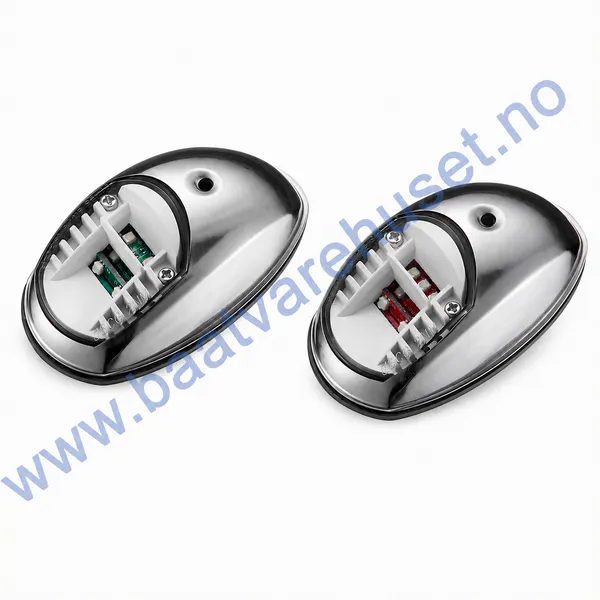 Hovedbilde Lanternesett LED 2 nm , chrome kappe 