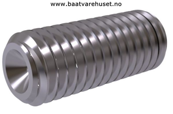 Hovedbilde Set skrue / gjengestift DIN916 M5 x 8mm