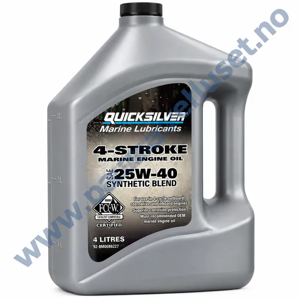 Hovedbilde Quicksilver 8M0086227 25W-40 Synthetic Blend , 4L ...